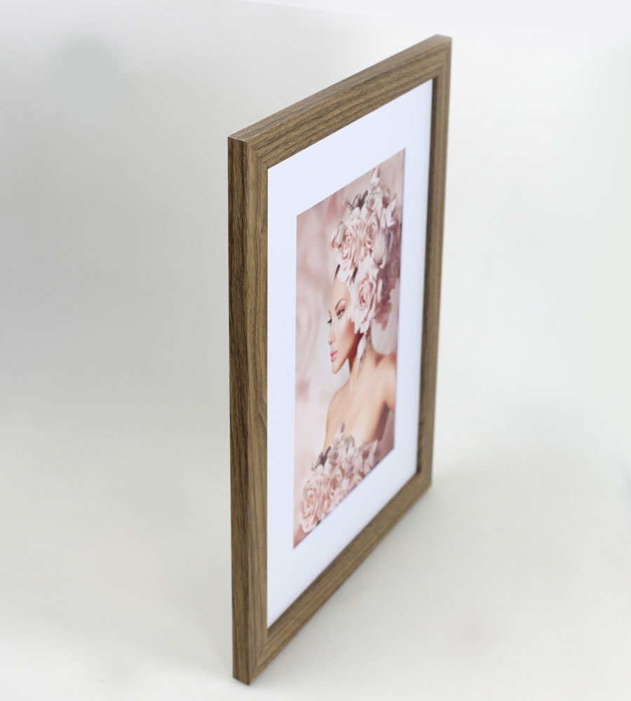 Bilderrahmen Holz Rahmen Plexi Acryl Collage Wanddeko Poster quadratisch S215 - Farbe: Eiche | Format: 29,7x42 A3