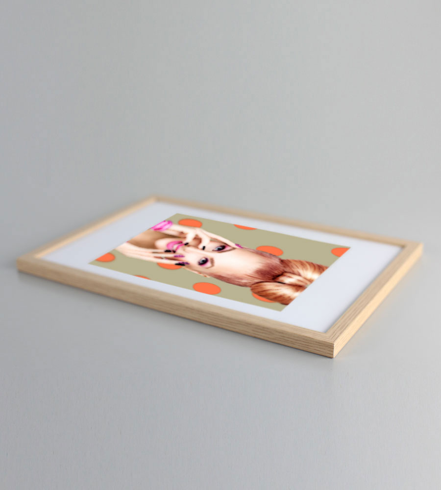 Bilderrahmen Lifestyle Plexi Foto Rahmen Collage Wanddeko Poster S111 - Farbe: Eiche | Format: 20x30