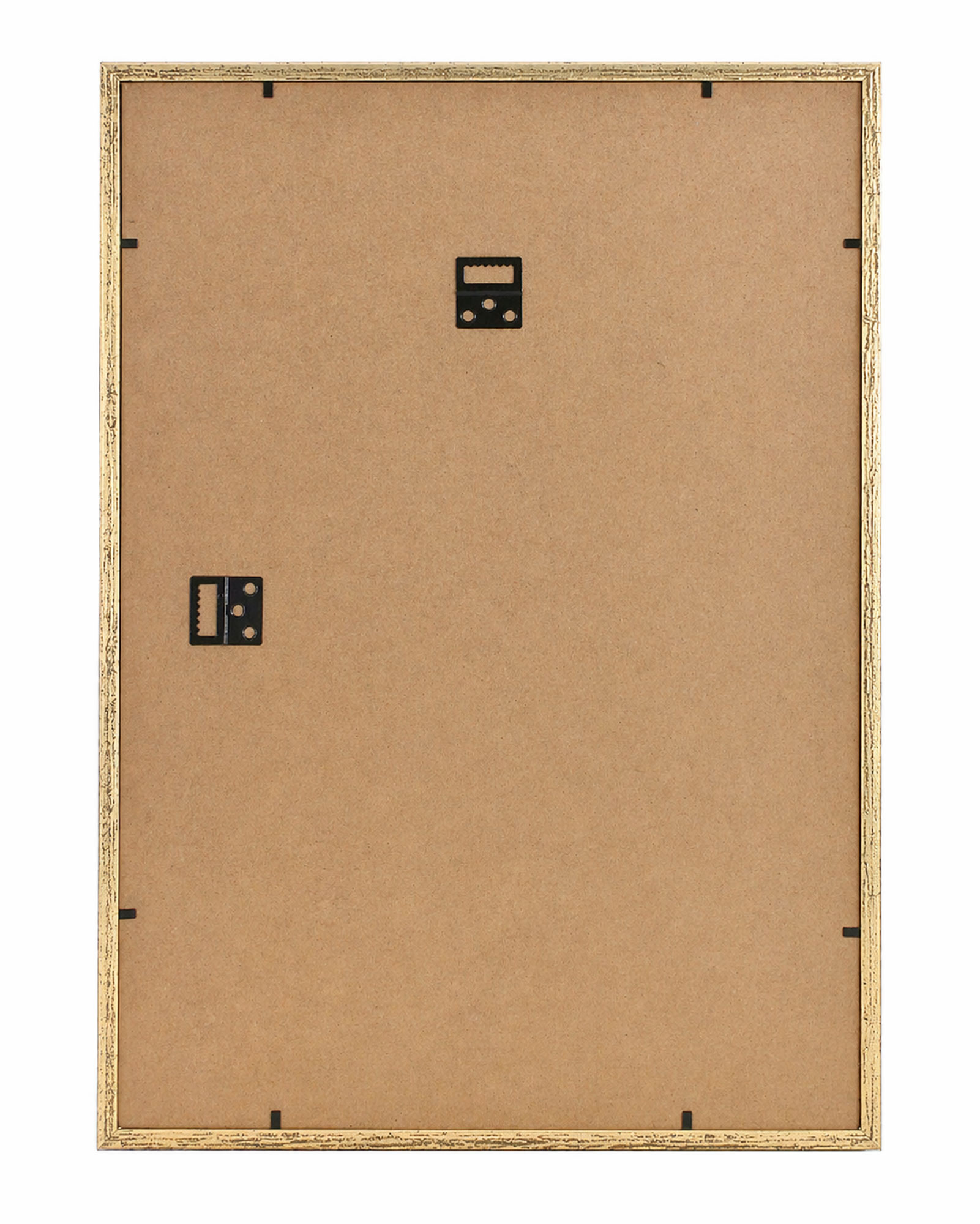 3D Objektrahmen Bilderrahmen mit Passepartout & gehärtetem Glas Holz MDF Rahmen Foto Poster - Farbe: Gold-Antik | Format: 40x60
