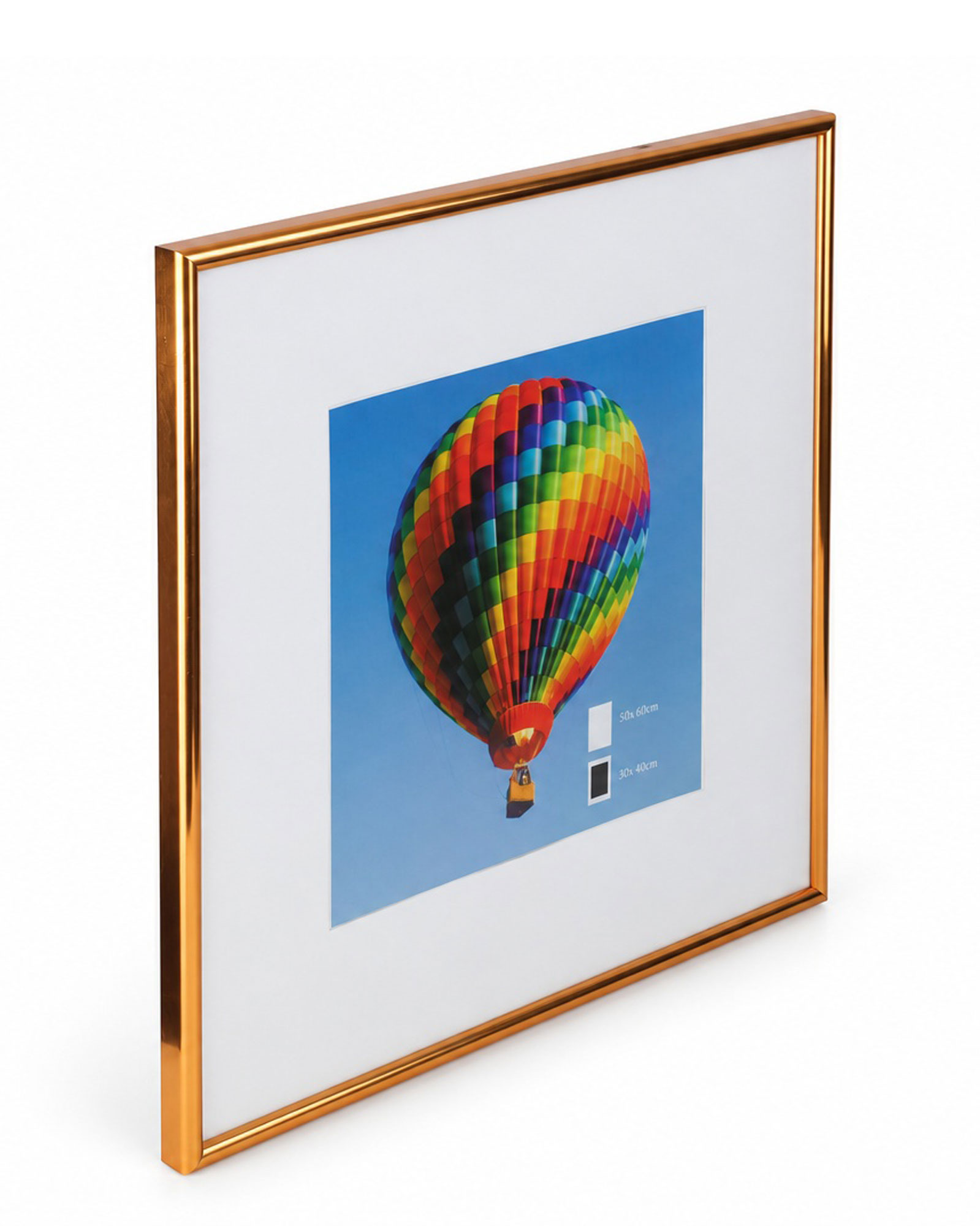 New Lifestyle Kunststoff Bilderrahmen Kunststoffrahmen Bildhalter Bildträger - Farbe: Bronze | Format: 50x50