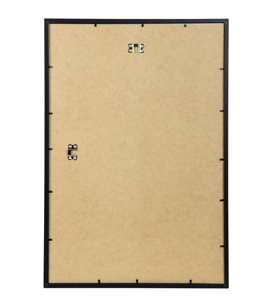 Holzbilderrahmen mit Passepartout Elegantes Design Foto Rahmen Collage Wanddeko HR-5 Poster - Farbe: Schwarz | Format: 40x60