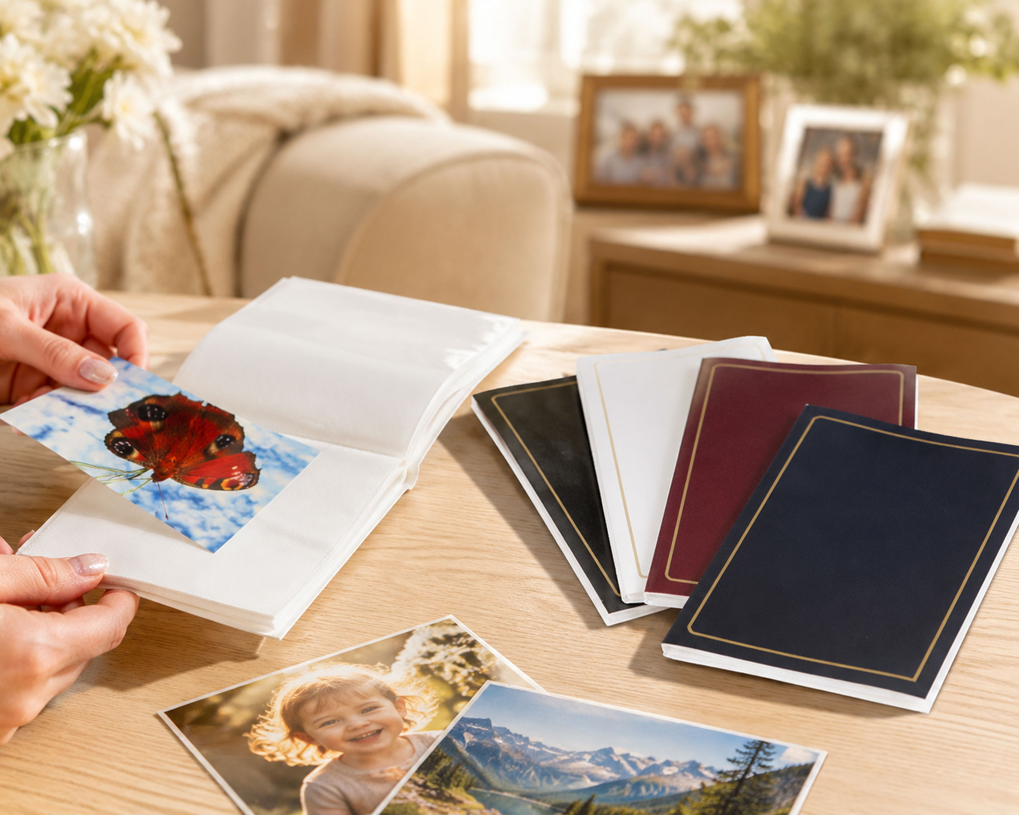 Tradition Moments: Einsteckalbum - Kompaktes Softcover-Fotoalbum für 36 Fotos im Format 10x15 cm - Farbe: Rot