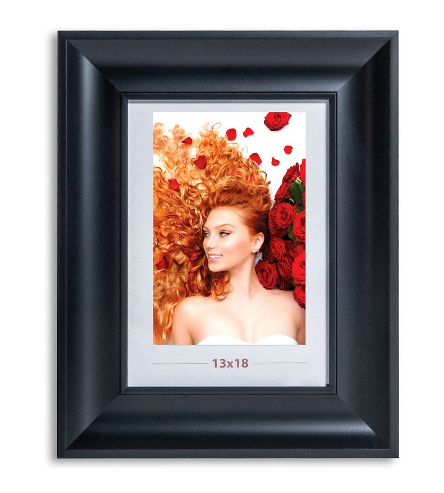 Bilderrahmen Lifestyle Foto Rahmen Collage quadratisch Wanddeko Poster 40D - Farbe: Schwarz | Format: 13x18