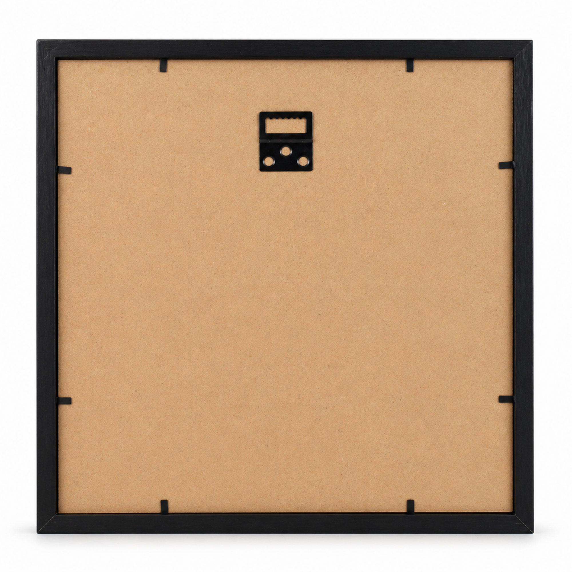 3D Objektrahmen Bilderrahmen mit Passepartout & gehärtetem Glas Holz MDF Rahmen Foto Poster - Farbe: Schwarz | Format: 30x30