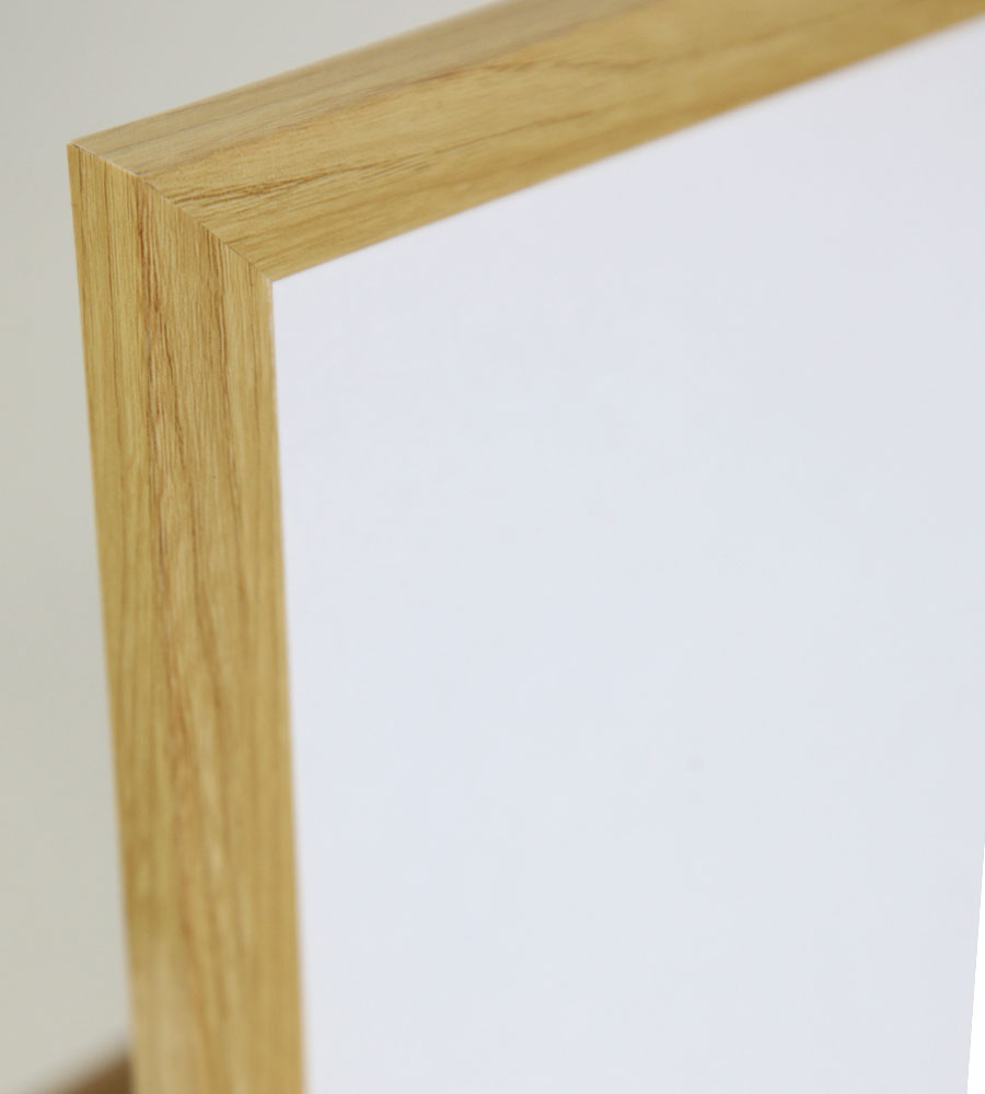 Kunststoffrahmen mit Klarglas Bilderrahmen PS-1 Frame Foto Collage Portraitrahmen Glasscheibe - Farbe: Natur | Format: 15x20