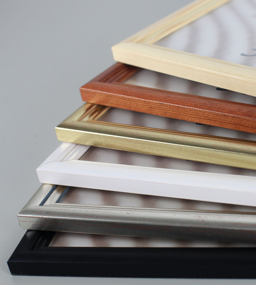 Artos Holz Bilderrahmen Acrylglas Plexi Lifestyle Foto Rahmen Collage Wanddeko Poster - Farbe: Weiß | Format: 10x15