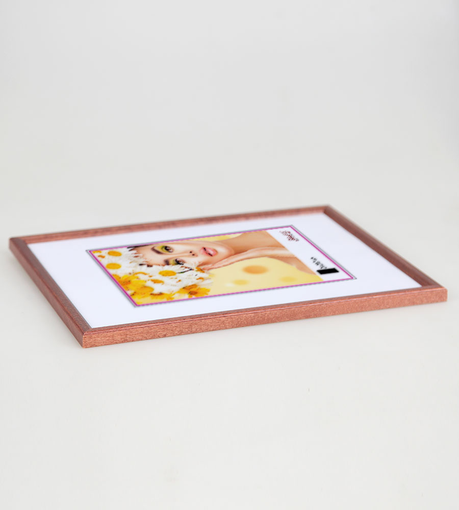 EKO Holz Bilderrahmen Foto Rahmen Holzrahmen Wanddeko Collage Poster S236 - Farbe: Braun | Format: 30x30