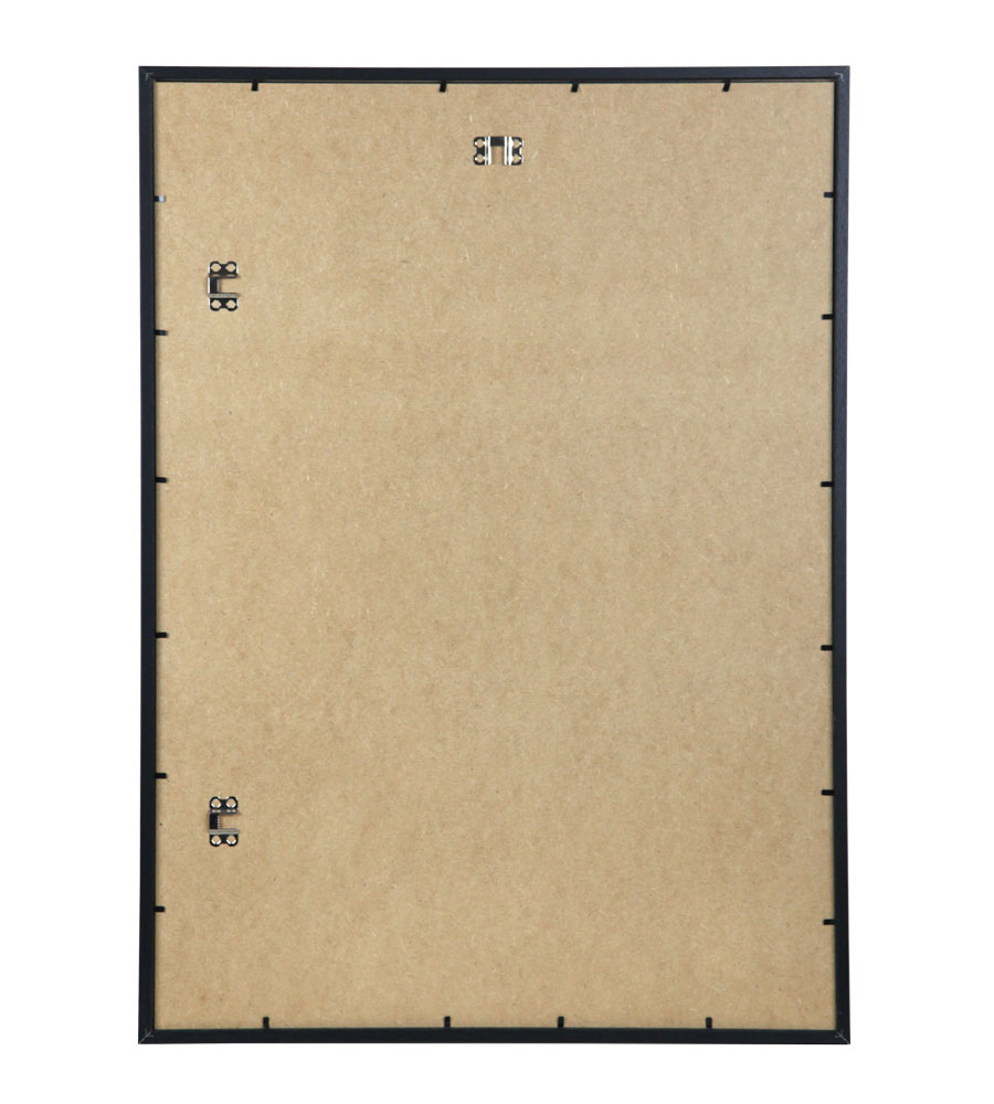 Holzbilderrahmen mit Passepartout Elegantes Design Foto Rahmen Collage Wanddeko HR-5 Poster - Farbe: Schwarz | Format: 50x70
