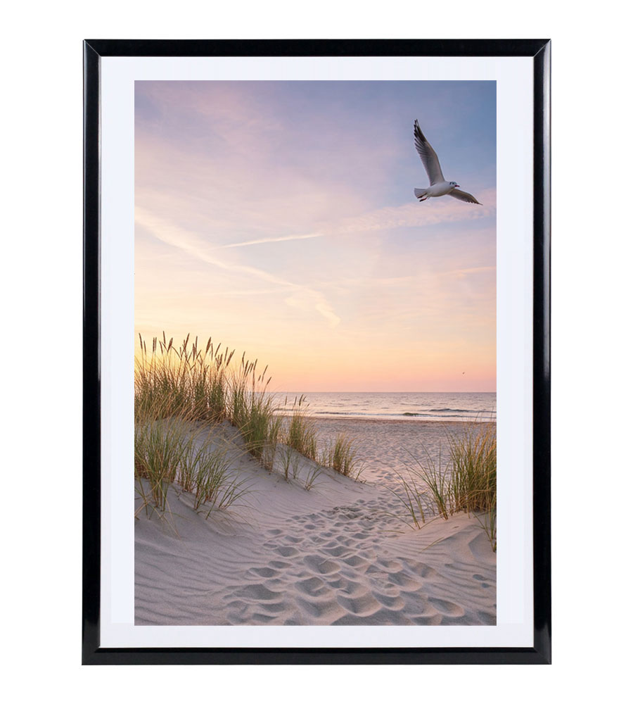 Bilderrahmen in Schwarz Fotorahmen aus Kunststoff Bilder Foto Posterrahmen Collage AC-6 -