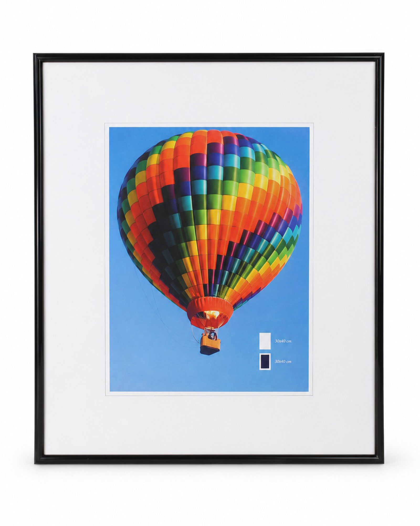 New Lifestyle Kunststoff Bilderrahmen Kunststoffrahmen Bildhalter Bildträger - Farbe: Schwarz | Format: 50x60