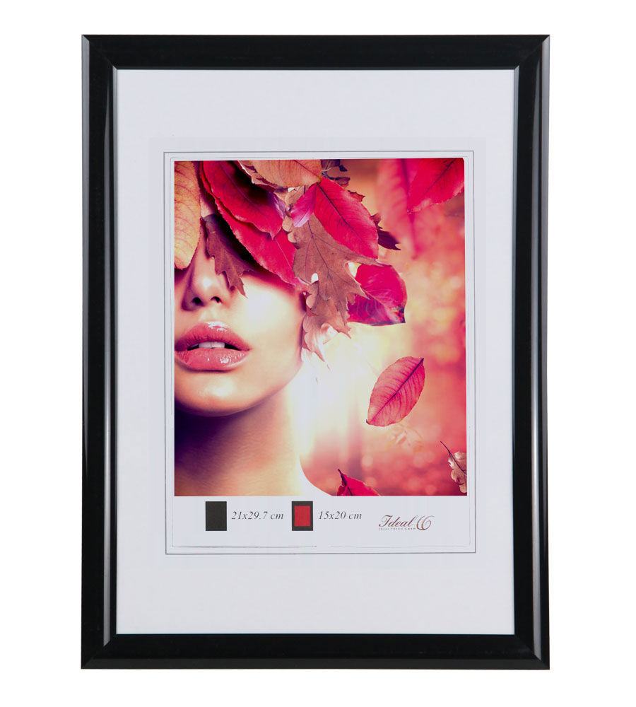 3er 5er Pack Art Line Kunststoff Bilderrahmen Wanddeko Collage Poster Fotorahmen Bildträger - Pack: 5er | Farbe: Schwarz | Format: 50x70