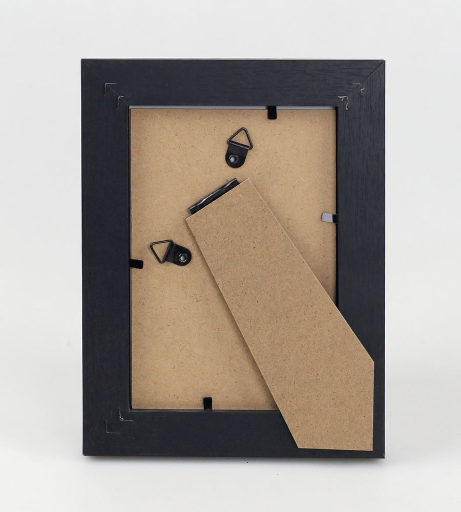 Pack Set Holz Bilderrahmen Foto Plexi Rahmen Acryl Collage Wanddeko Poster S215 - Farbe: Schwarz | Format: 10x15 | Pack: 3
