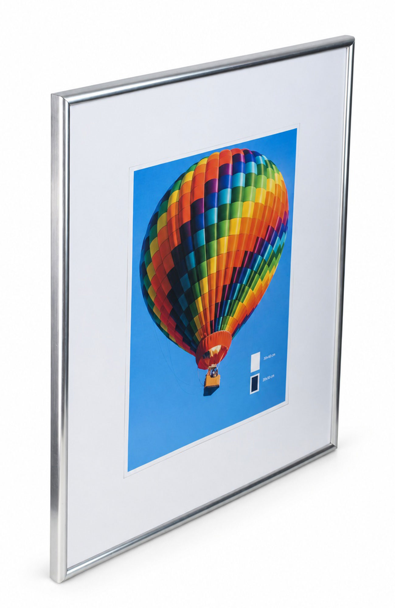 New Lifestyle Kunststoff Bilderrahmen Kunststoffrahmen Bildhalter Bildträger - Farbe: Silber | Format: 50x60