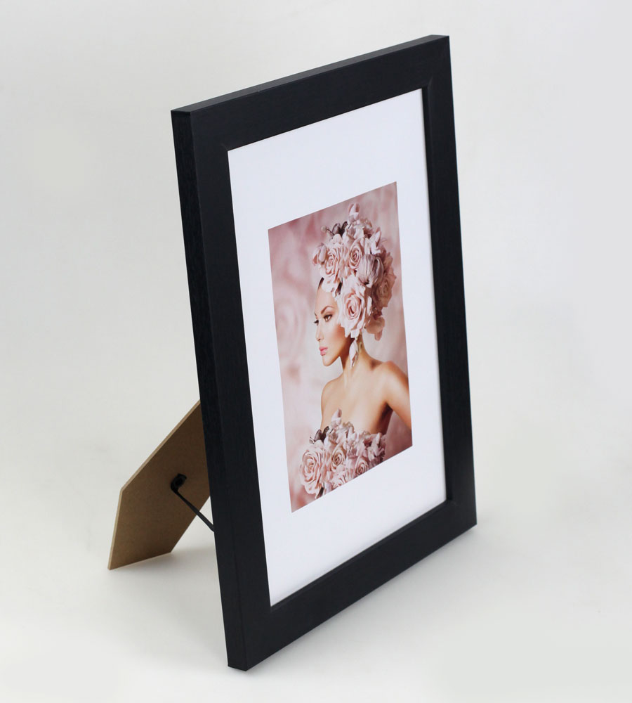 Pack Set Holz Bilderrahmen Foto Plexi Rahmen Acryl Collage Wanddeko Poster S215 - Farbe: Schwarz | Format: 21x29,7 DIN A4 | Pack: 3