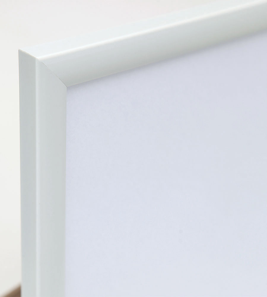Kunststoffrahmen mit Klarglas Bilderrahmen PS-1 Frame Foto Collage Portraitrahmen Glasscheibe - Farbe: Weiß | Format: 21x29,7 DIN A4