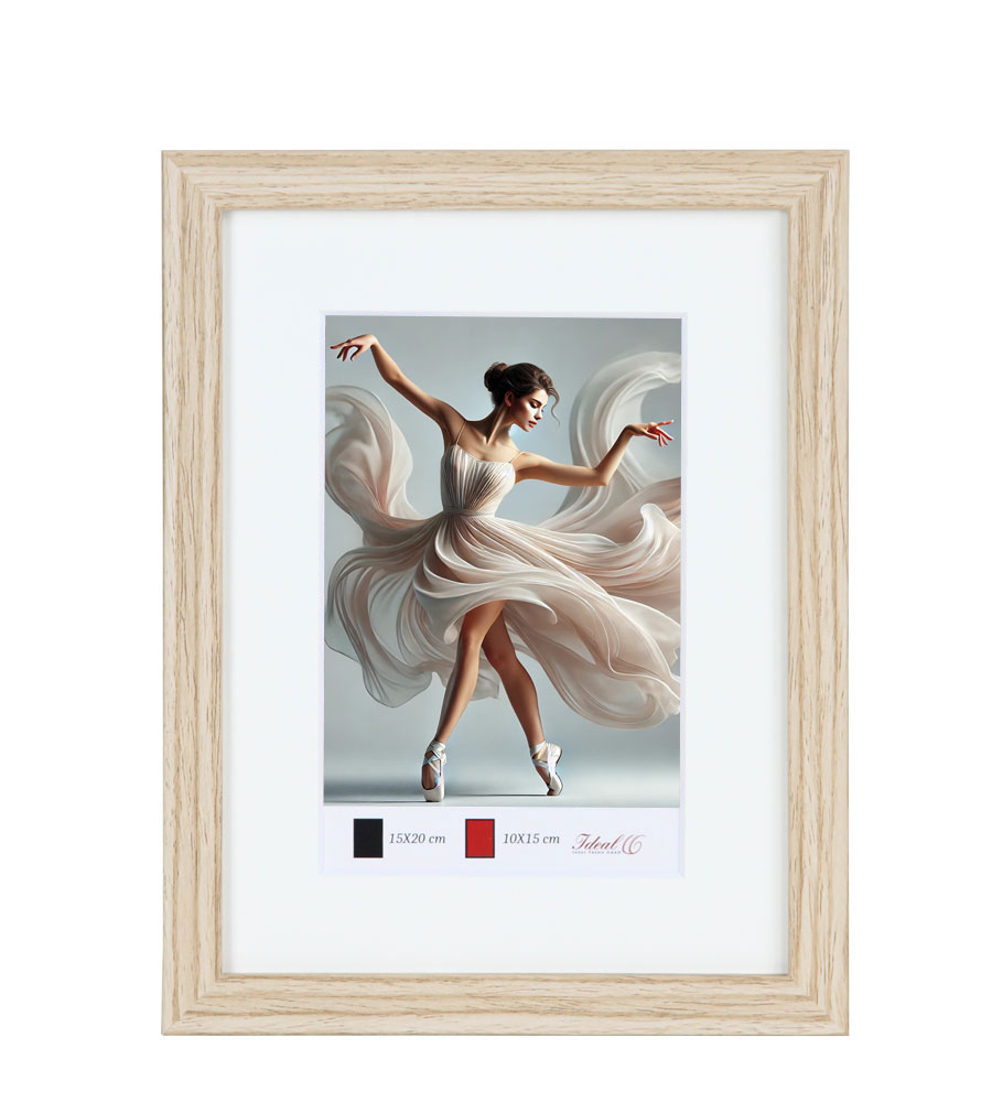 Holzbilderrahmen mit Passepartout Elegantes Design Foto Rahmen Collage Wanddeko HR-5 Poster -