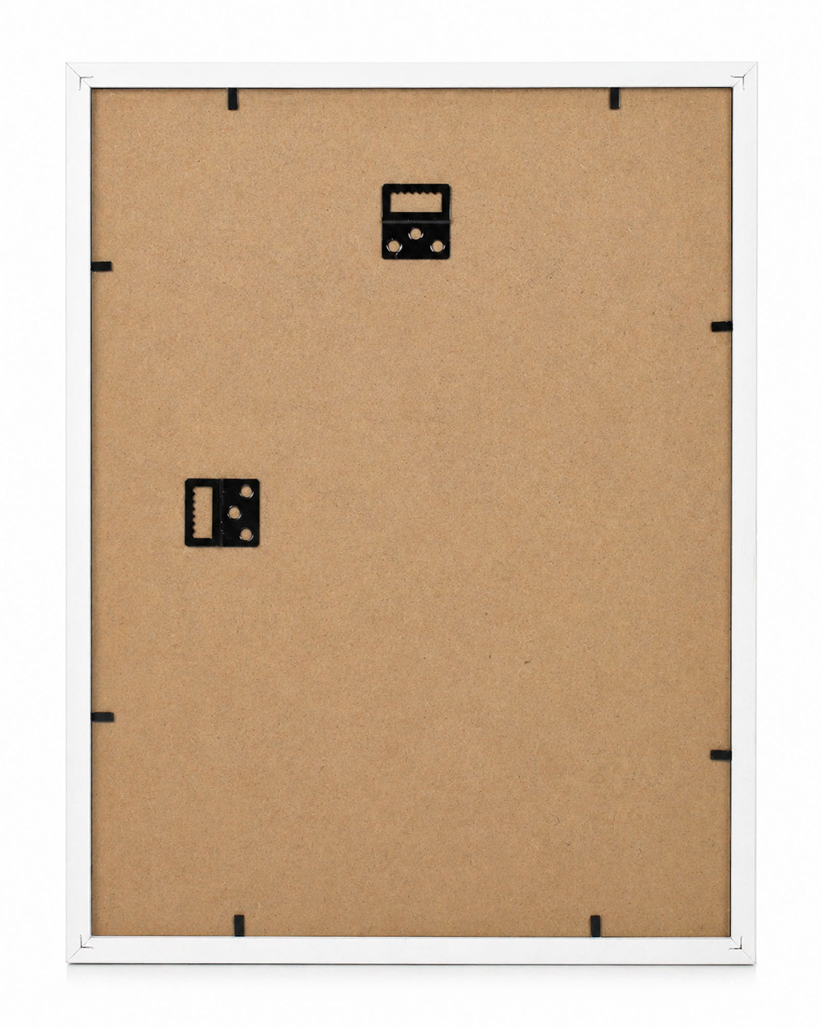 3D Objektrahmen Bilderrahmen mit Passepartout & gehärtetem Glas Holz MDF Rahmen Foto Poster - Farbe: Weiß | Format: 30x40