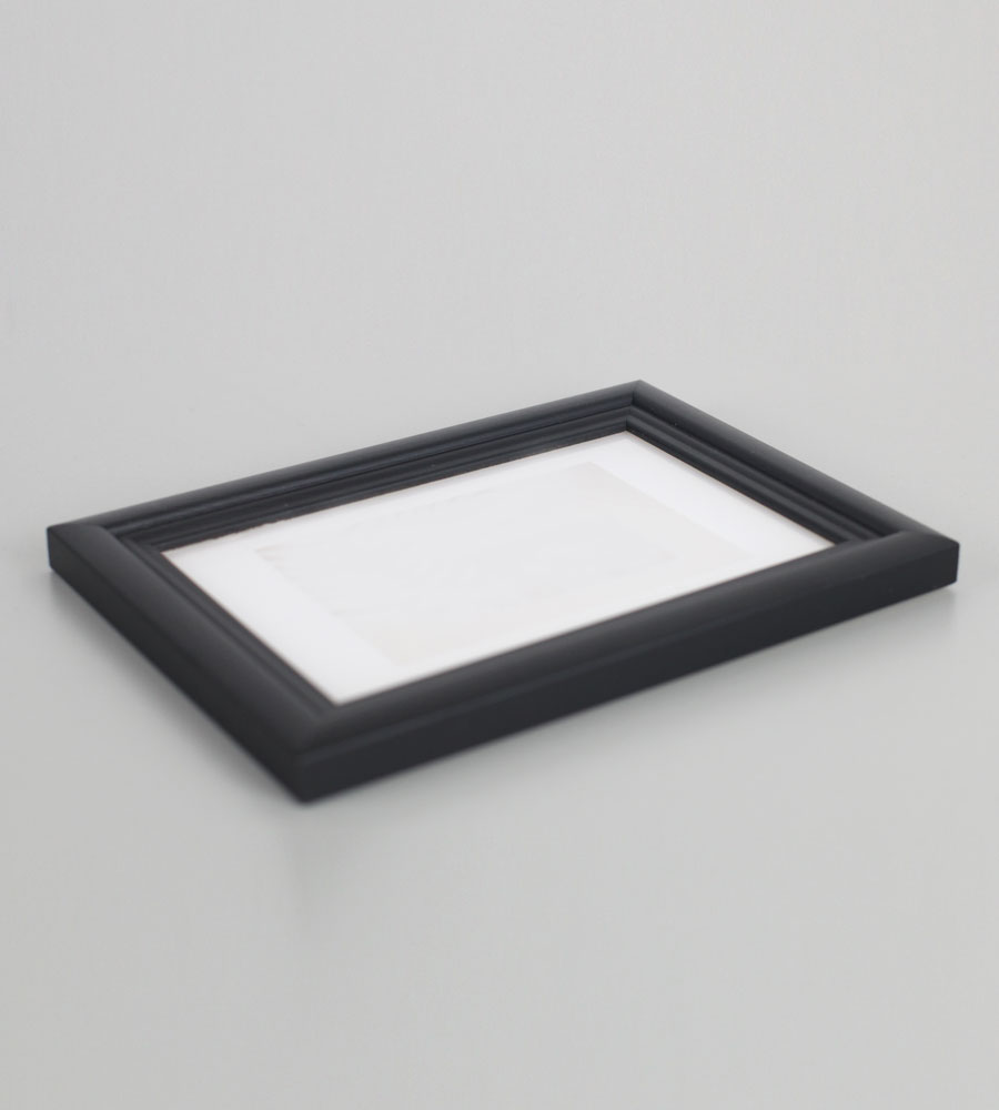 Artos Holz Bilderrahmen Acrylglas Plexi Lifestyle Foto Rahmen Collage Wanddeko Poster - Farbe: Schwarz | Format: 10x15