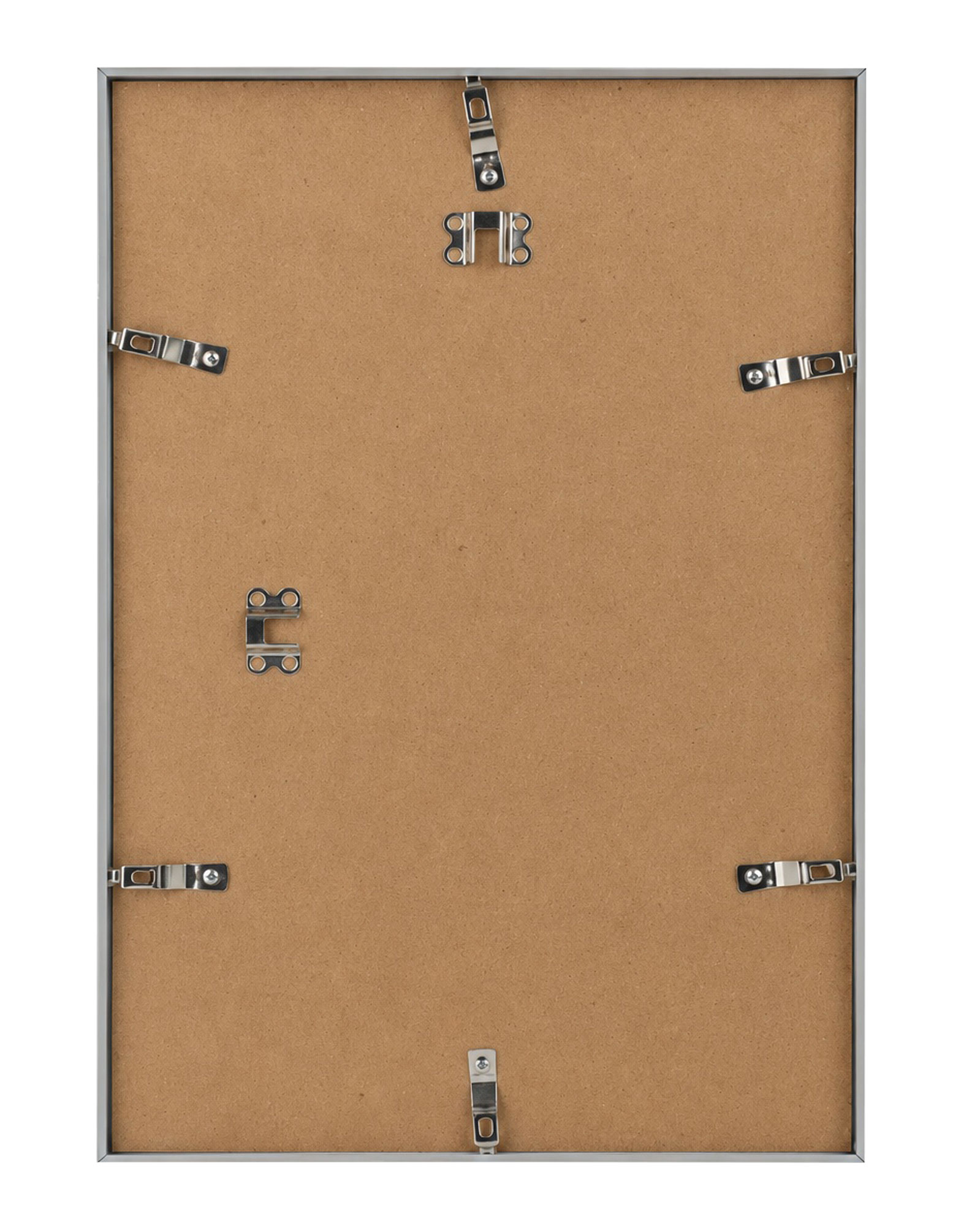 New Lifestyle Kunststoff Bilderrahmen Kunststoffrahmen Bildhalter Bildträger - Farbe: Silber | Format: 30x45