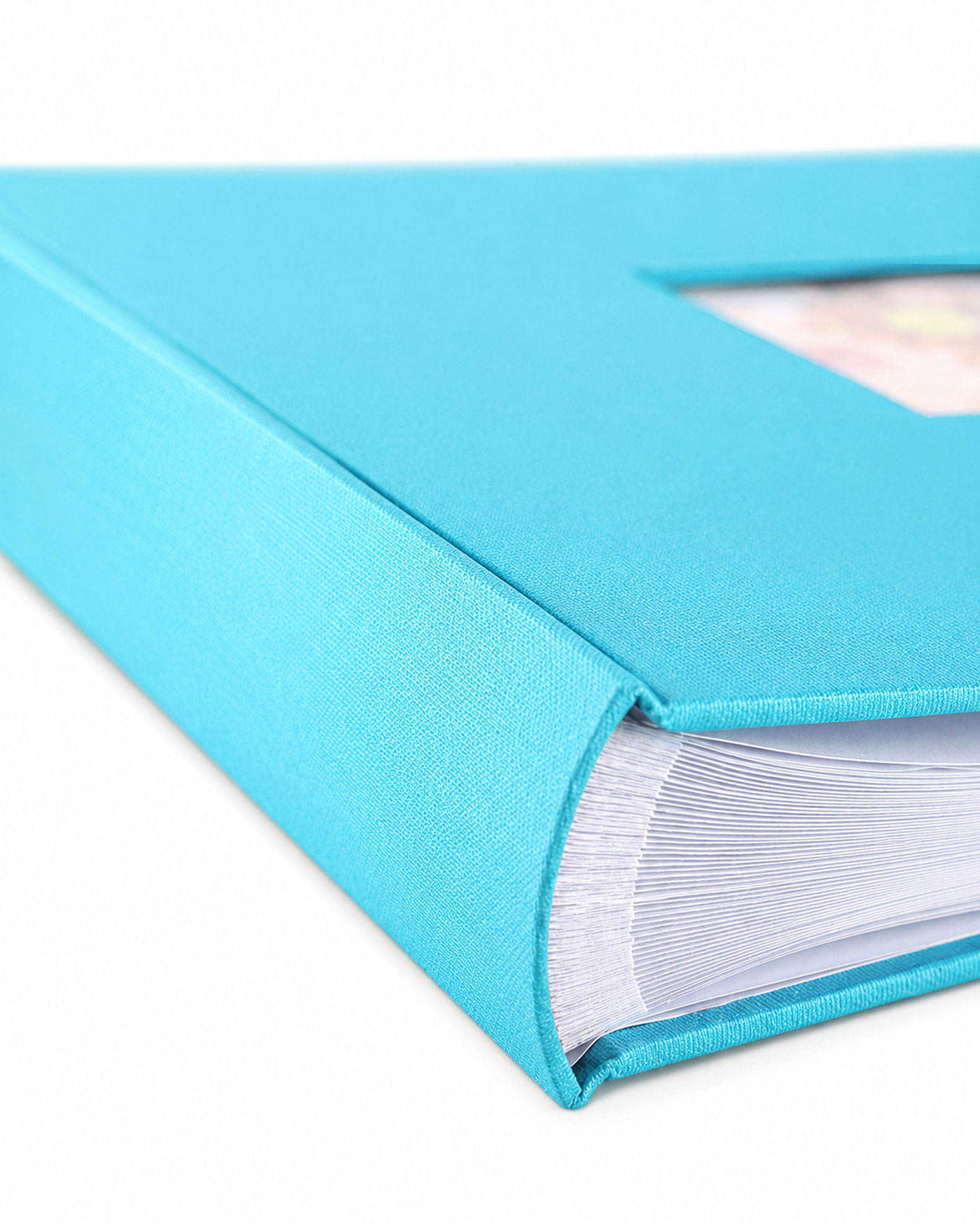 Flair Fotoalbum 30x30 cm 100 weiße Seiten Seiten Jumbo Buchalbum Fotobuch - Farbe: Türkis