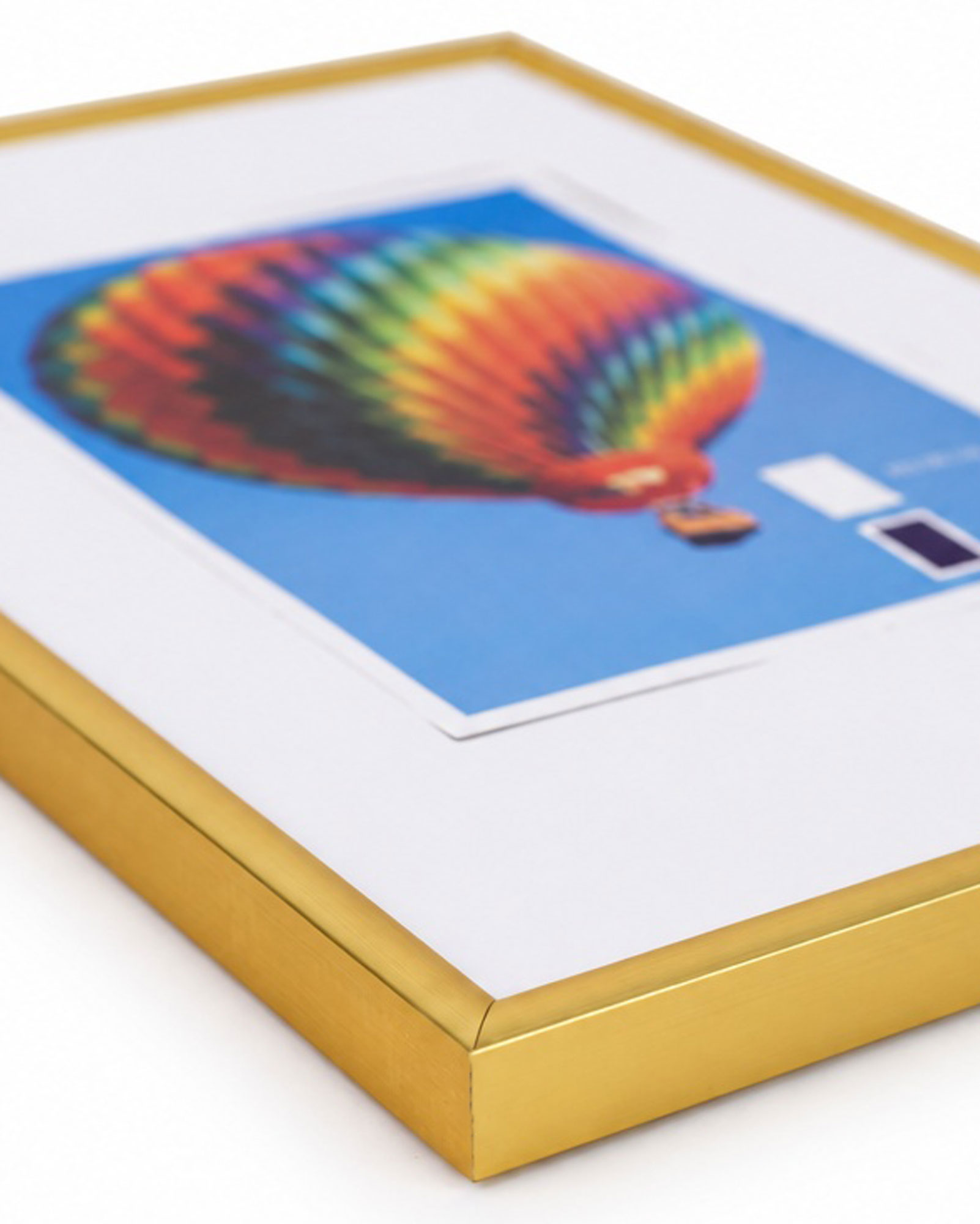 New Lifestyle Kunststoff Bilderrahmen Kunststoffrahmen Bildhalter Bildträger - Farbe: Gold | Format: 50x60