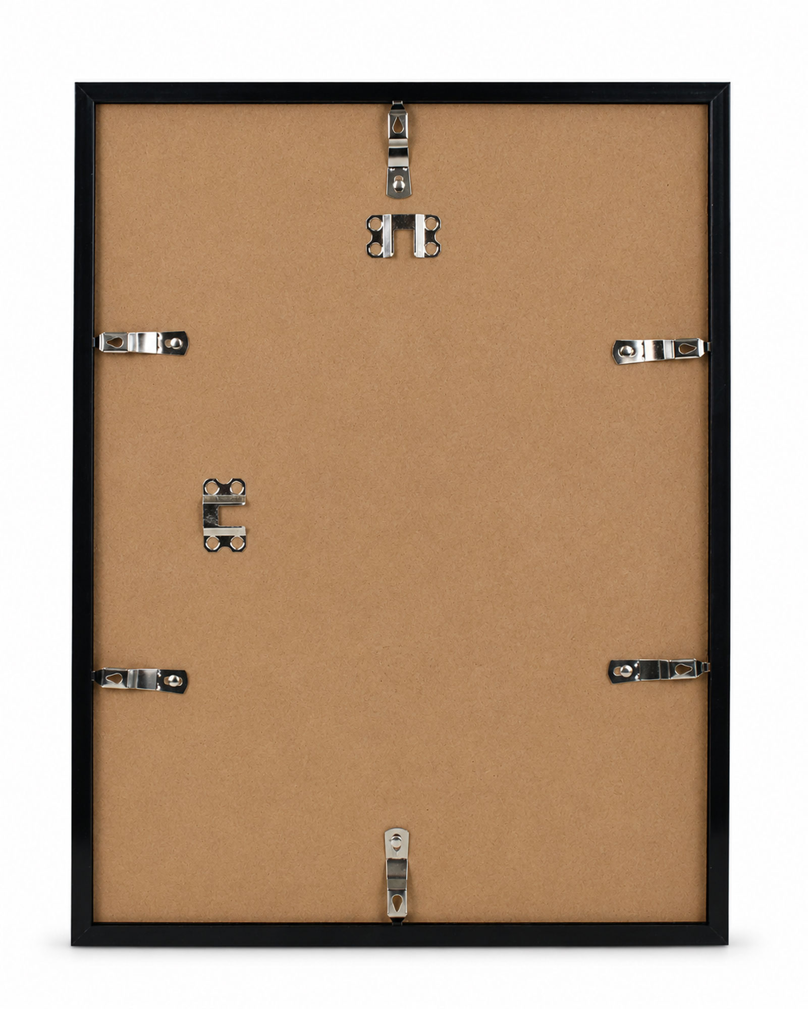 Kunststoff Bilderrahmen Modern Style mit gehärtetem Glas & Passepartout Blockprofil Collage Foto Rahmen Wanddeko für Fotowand - Farbe: Schwarz | Format: 30x40 | Pack: 10