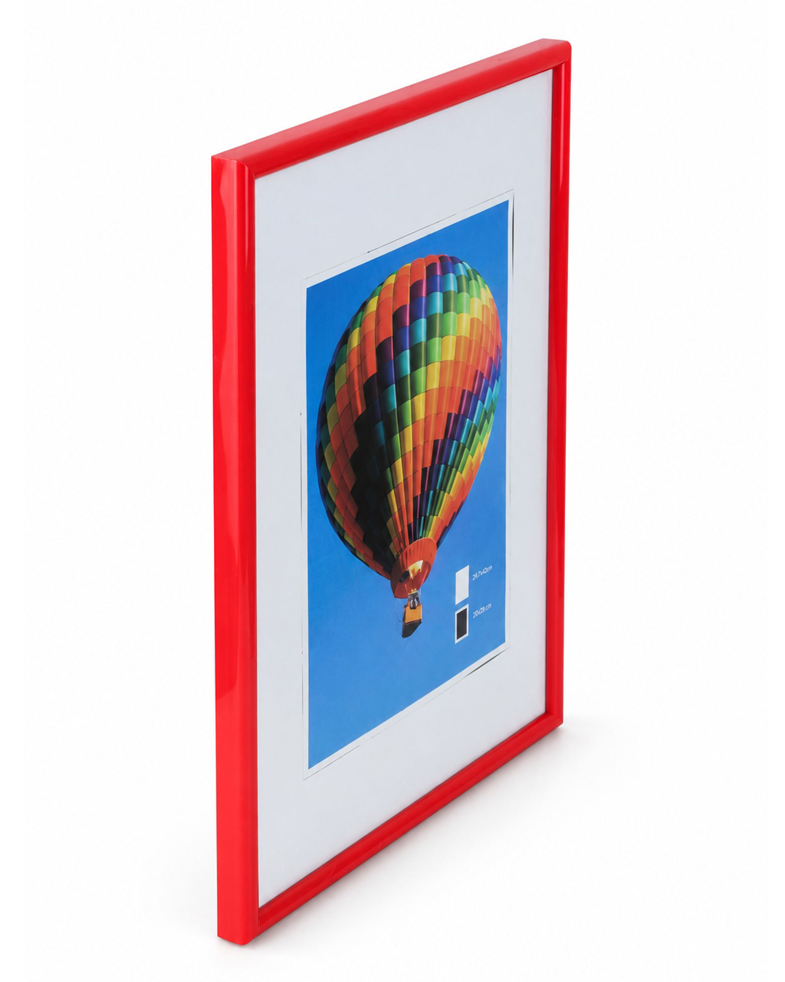 New Lifestyle Kunststoff Bilderrahmen Kunststoffrahmen Bildhalter Bildträger - Farbe: Rot | Format: 29,7x42 (DIN A3)