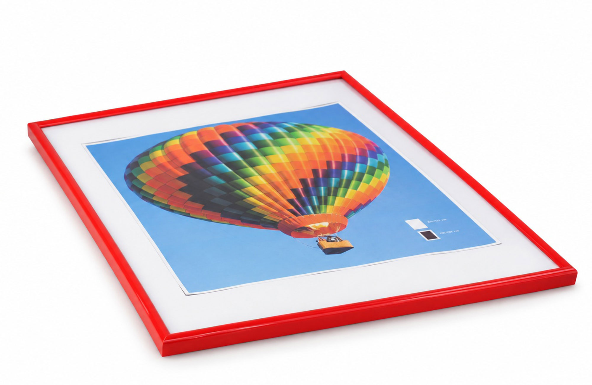 New Lifestyle Kunststoff Bilderrahmen Kunststoffrahmen Bildhalter Bildträger - Farbe: Rot | Format: 50x70
