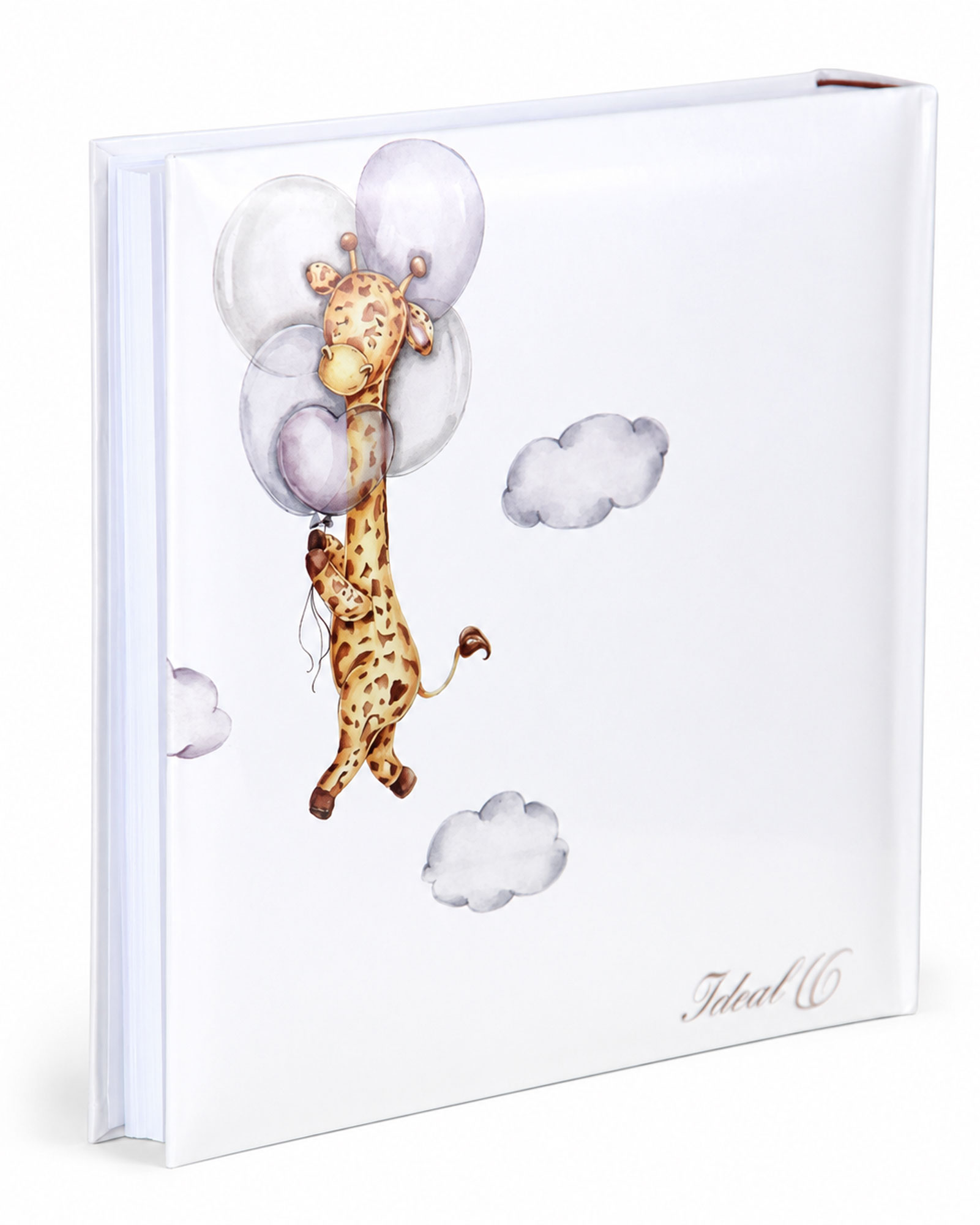 Cat & Bears Fotoalbum 30x30 cm 100 weiße Seiten Baby Kinder Foto Album Fotobuch - Farbe: Bear & Moon