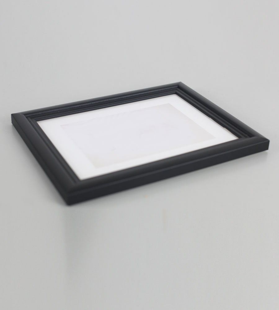 Artos Holz Bilderrahmen Acrylglas Plexi Lifestyle Foto Rahmen Collage Wanddeko Poster - Farbe: Schwarz | Format: 13x18