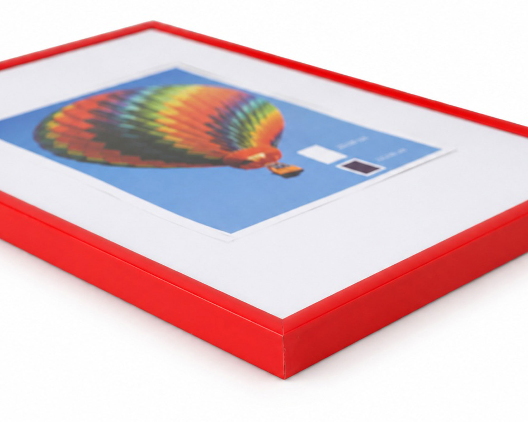 New Lifestyle Kunststoff Bilderrahmen Kunststoffrahmen Bildhalter Bildträger - Farbe: Rot | Format: 50x70