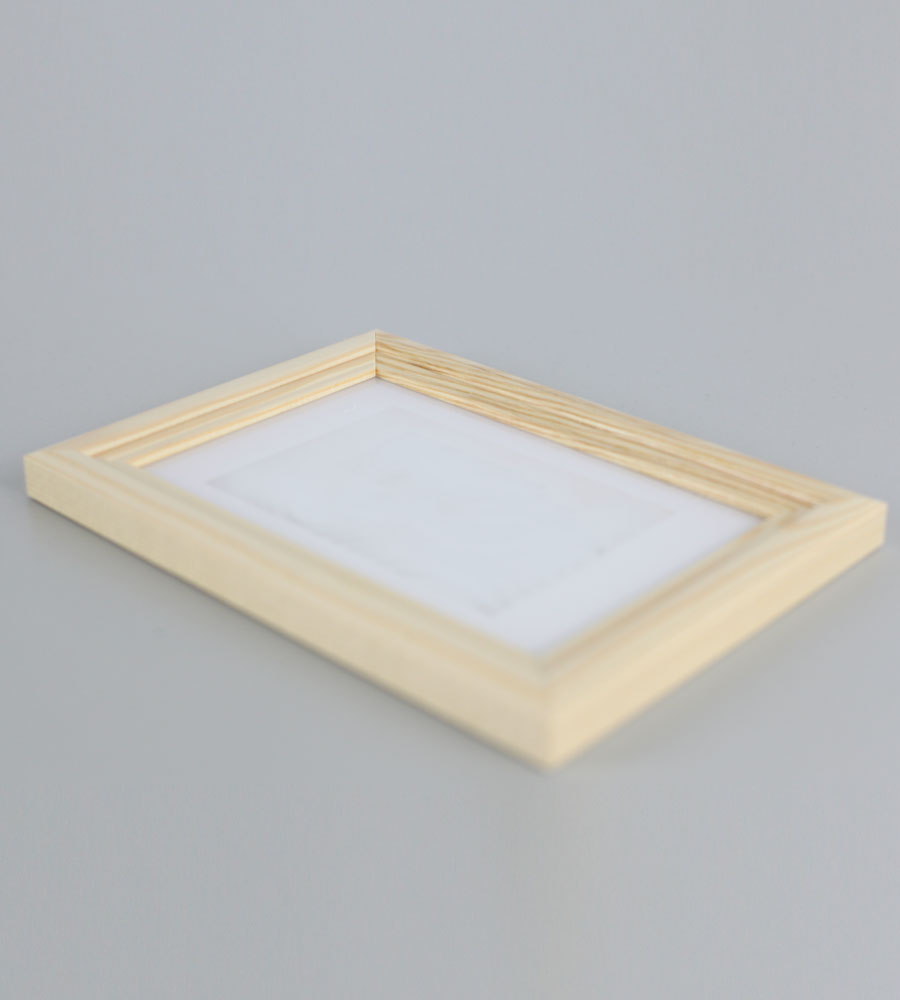 Artos Holz Bilderrahmen Acrylglas Plexi Lifestyle Foto Rahmen Collage Wanddeko Poster - Farbe: Natur | Format: 10x15