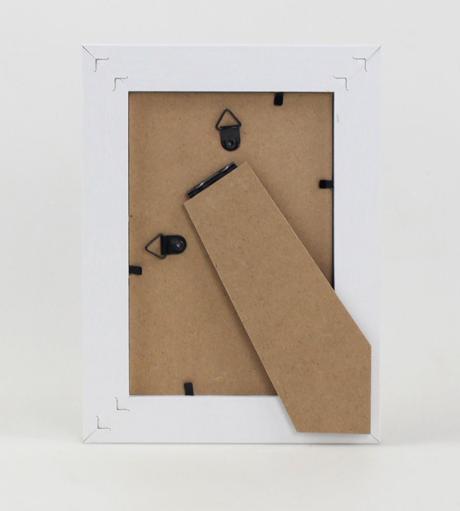 Pack Set Holz Bilderrahmen Foto Plexi Rahmen Acryl Collage Wanddeko Poster S215 - Farbe: Weiß | Format: 10x15 | Pack: 3