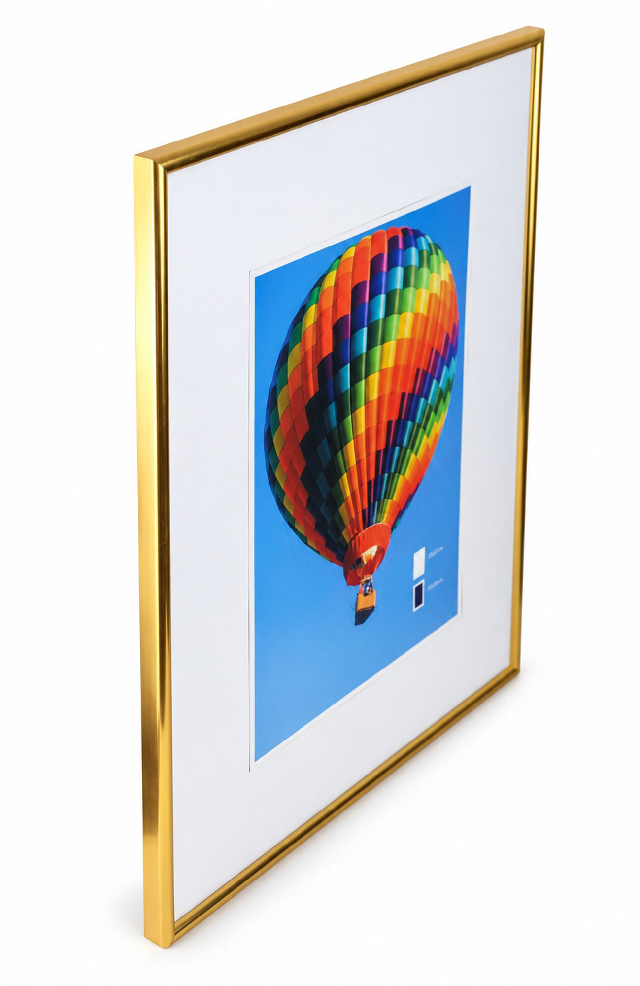 New Lifestyle Kunststoff Bilderrahmen Kunststoffrahmen Bildhalter Bildträger - Farbe: Gold | Format: 50x60
