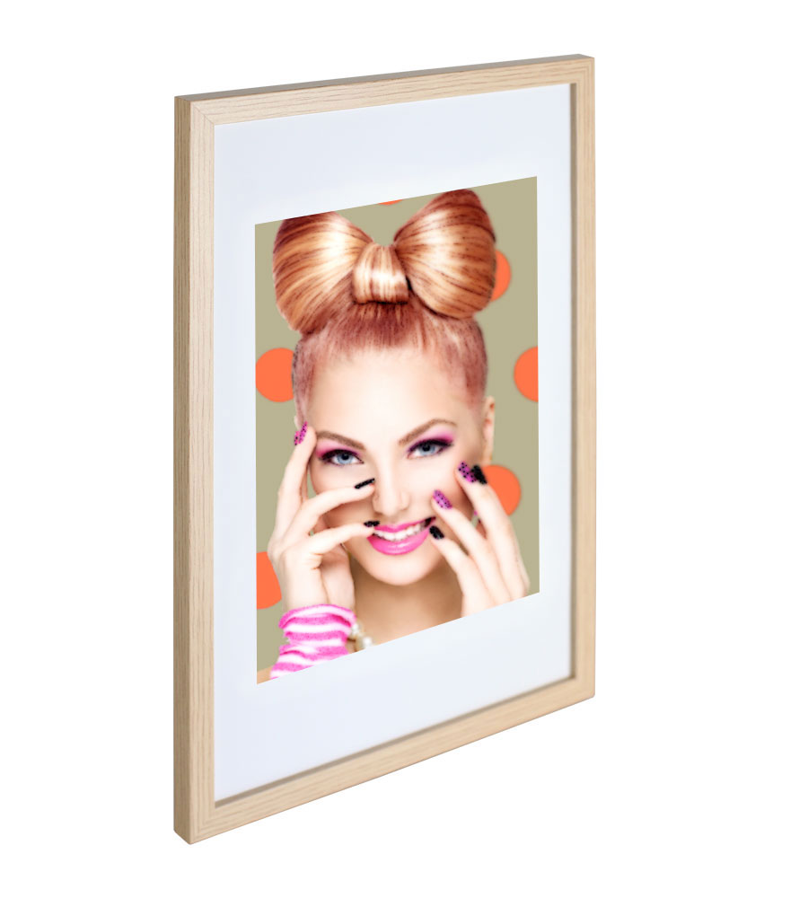 Bilderrahmen Lifestyle Plexi Foto Rahmen Collage Wanddeko Poster S111 - Farbe: Eiche | Format: 20x30