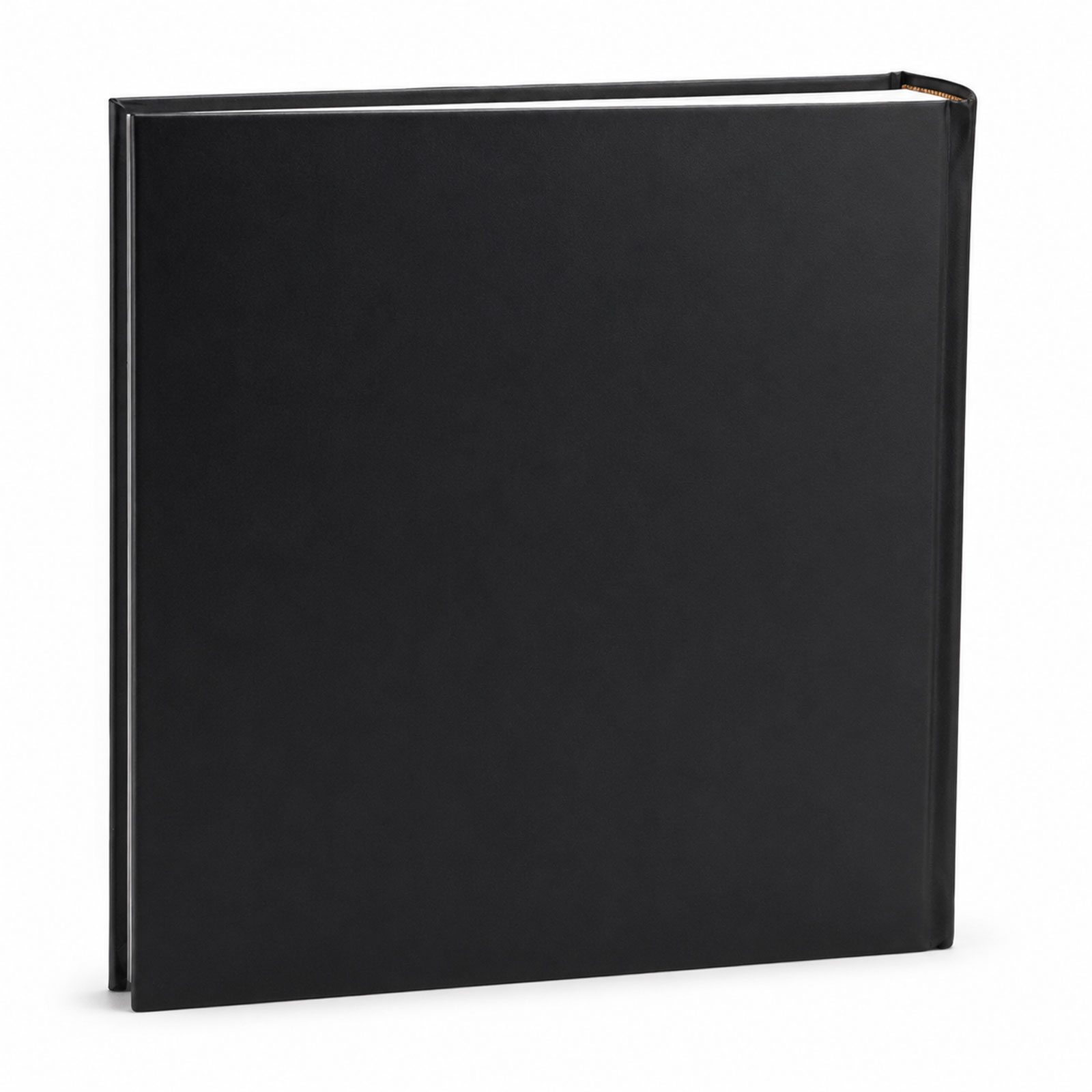 Classic Fotoalbum Tradition 30x30 cm – Jumbo Buchalbum mit 100 weißen Seiten, 50 Blatt, Pergaminschutzblätter, Vinyleinband, Fotobuch - Farbe: Schwarz