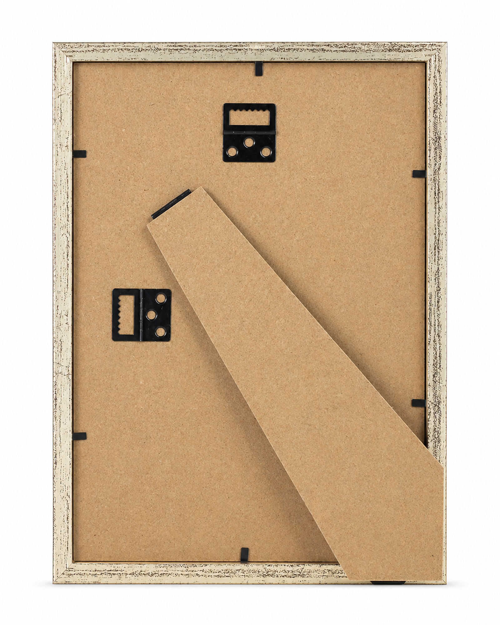 3D Objektrahmen Bilderrahmen mit Passepartout & gehärtetem Glas Holz MDF Rahmen Foto Poster - Farbe: Silber-Antik | Format: 21x29,7