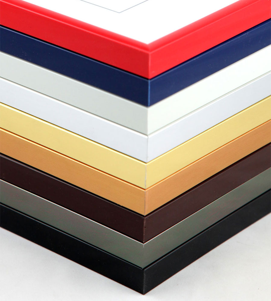 New Lifestyle Kunststoff Bilderrahmen Kunststoffrahmen Bildhalter Bildträger - Farbe: Gold | Format: 30x40