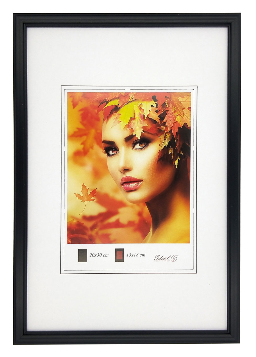 Eco Kunststoff Bilderrahmen Wanddeko Collage Poster Bilder Foto Rahmen - Farbe: Schwarz | Format: 30x45