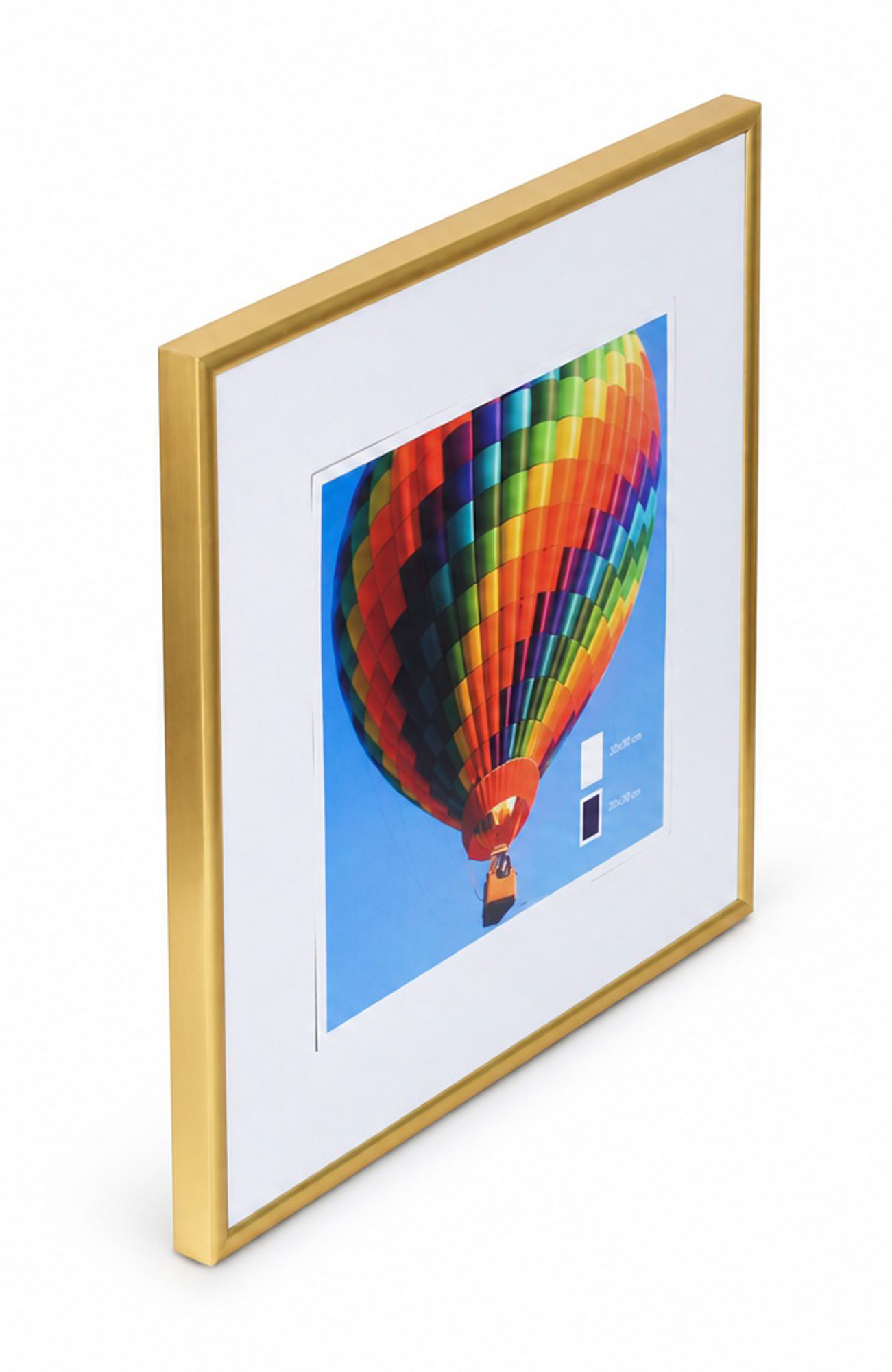 New Lifestyle Kunststoff Bilderrahmen Kunststoffrahmen Bildhalter Bildträger - Farbe: Gold | Format: 30x30
