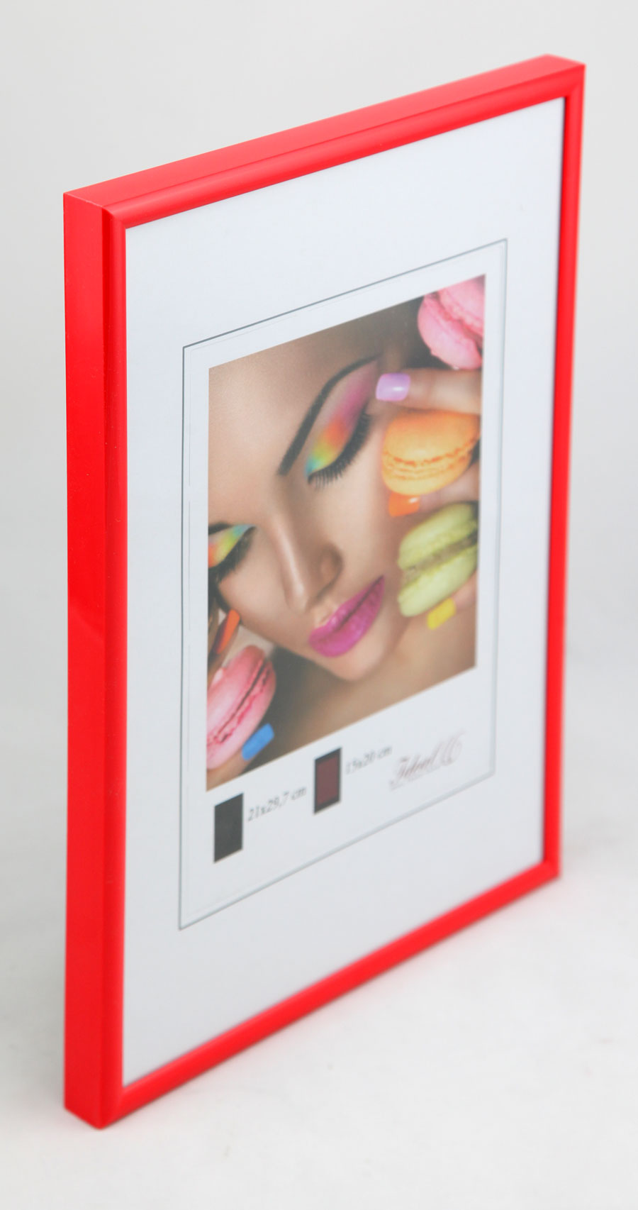New Lifestyle Set Bilderrahmen Wanddeko Collage Poster Rahmen 2er 3er 5er Pack - Pack: 2er | Farbe: Rot | Format: 30x30