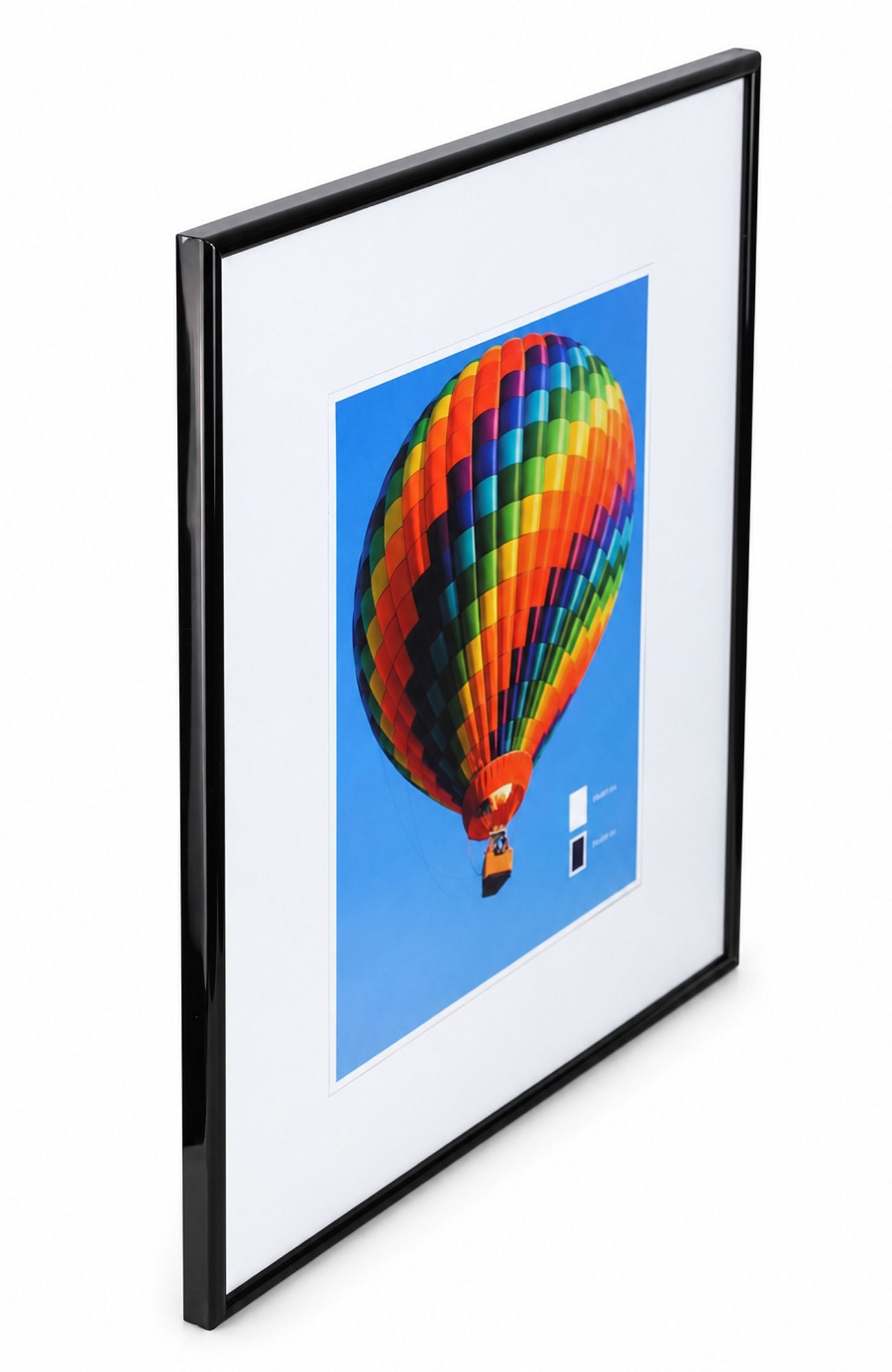 New Lifestyle Kunststoff Bilderrahmen Kunststoffrahmen Bildhalter Bildträger - Farbe: Schwarz | Format: 50x60