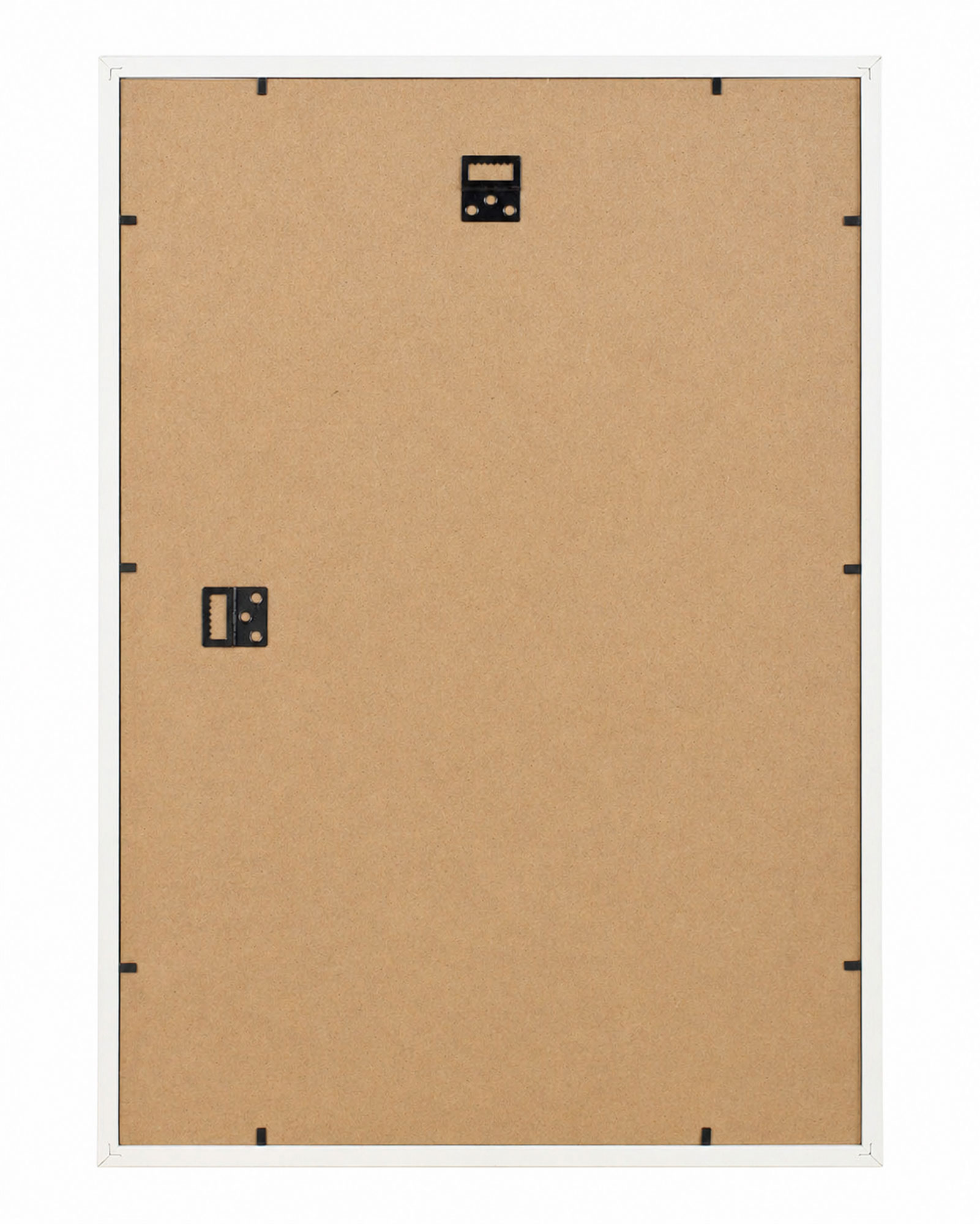 3D Objektrahmen Bilderrahmen mit Passepartout & gehärtetem Glas Holz MDF Rahmen Foto Poster - Farbe: Weiß | Format: 40x60